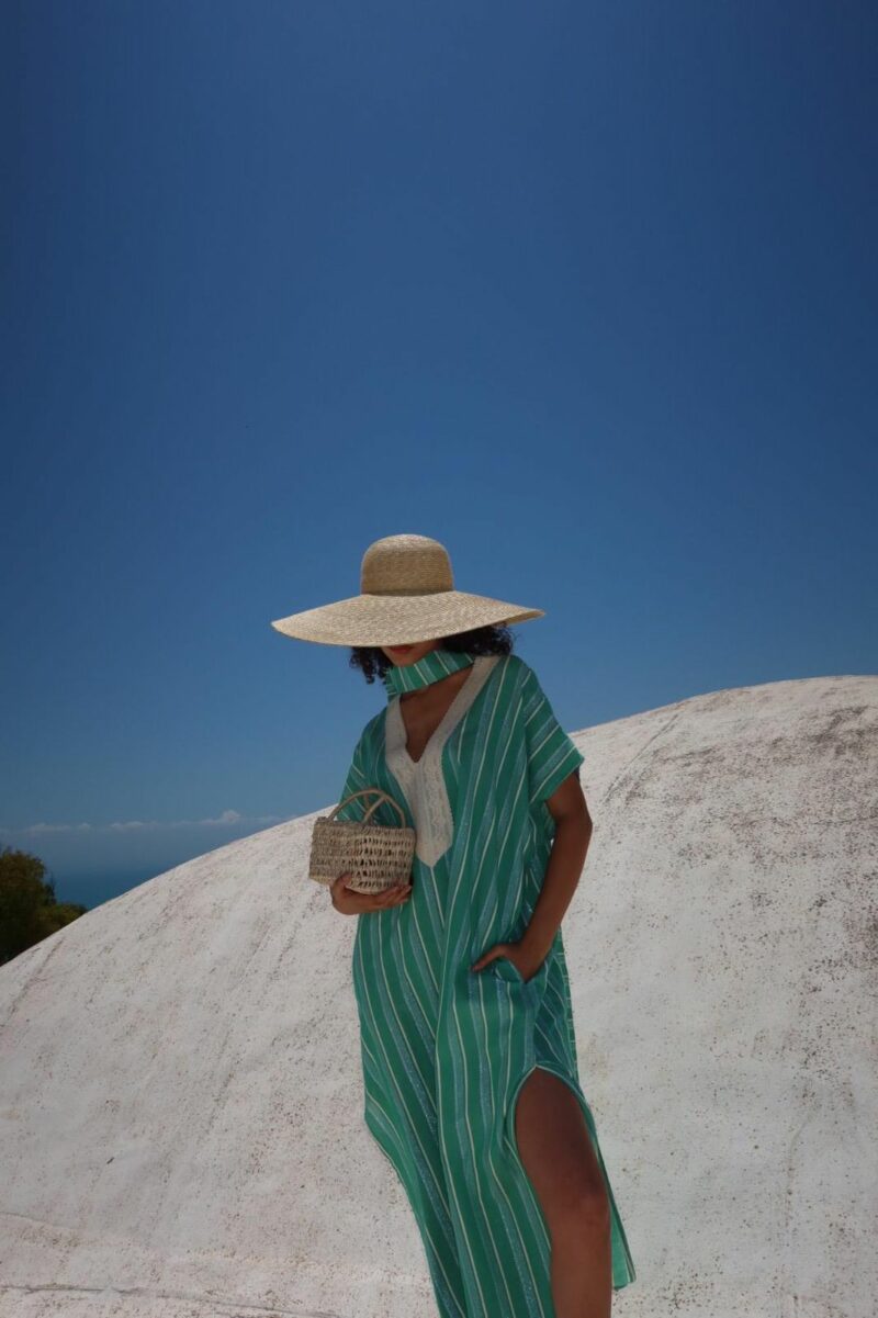 Kaftan Duo Linen Green – Image 5