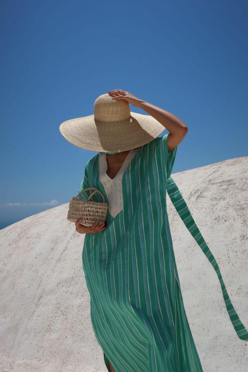 Kaftan Duo Linen Green – Image 8