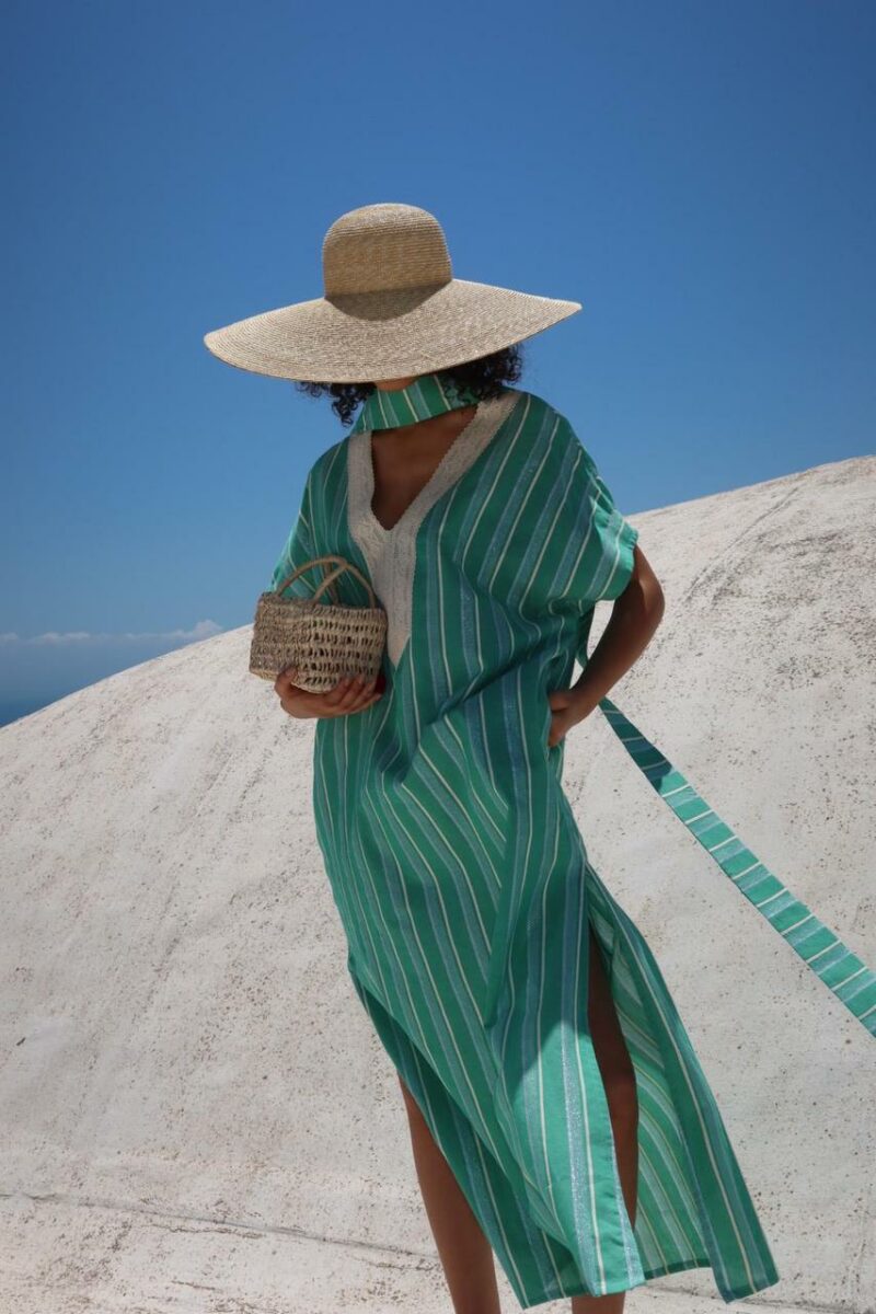 Kaftan Duo Linen Green – Image 6
