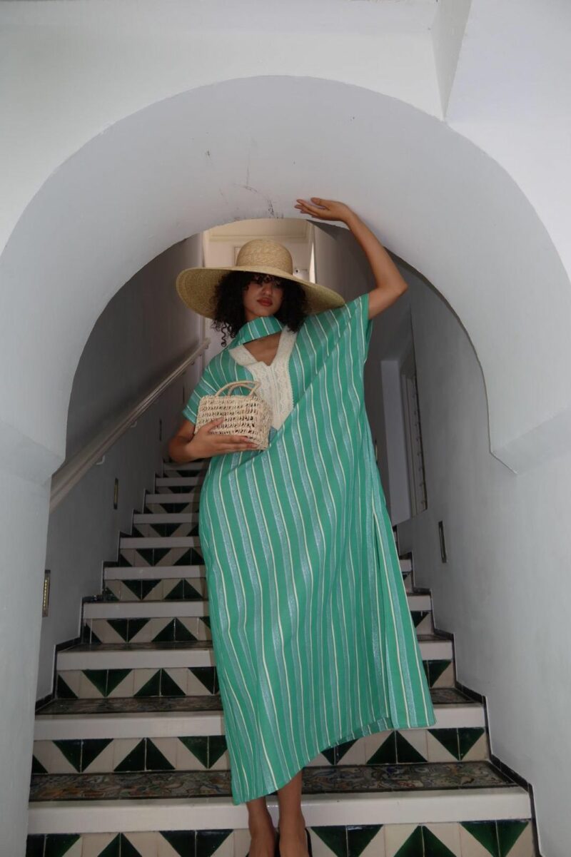 Kaftan Duo Linen Green – Image 7